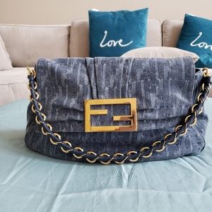Demin Jean Fendi Handbag